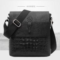 ราคา กระเป๋าหนังวัวลายจระเข้ สไตล์นักธุรกิจ สินค้ารุ่นใหม่ สีดำ (41150135453)