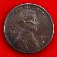 ราคา เหรียญสหรัฐอเมริกา​​ USA 1 cent ปี 1974 เหรียญ​ต่างประเทศ (24812223852)