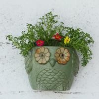 ราคา แขวนผนังกระถางดอกไม้เซรามิกย้อนยุคกระถางดอกไม้แขวนสีเขียวผักชีฝรั่งแขวนแขวนผนังฉ่ํากระถางดอกไม้ตกแต่งผนังดอกไม้ภาชนะ (41569364509)