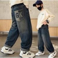 ราคา กางเกงยีนส์เด็กผู้ชาย ผ้ายีนส์คุณภาพสูง ลายเรียบๆ ผู้ชายมาก (43858829014)