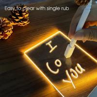 ราคา DIY USB กระดานข้อความ Notepad LED กระดานวาดภาพเรืองแสงอะคริลิคกระดานข้อความพร้อมปากกา Erasable เด็กวาดตัวอักษรกระดานข้อความโคมไฟกลางคืน (41416699667)