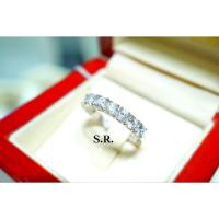 ราคา S.R. แหวนทองคำขาว แหวนเพชร เม็ดละ0.15 กะรัต เพชรน้ำ100 ขาวสวยไฟดี พร้อมใบรับรองสินค้า เคลือบทองคำขาวแท้100% (27823843809)