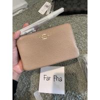 ราคา กระเป๋าสตางค์ Coach คล้องมือ 2 ซิป ไซส์ S มือ 1 ส่งฟรีไม่ต้องใช้โค้ด (13625573571)