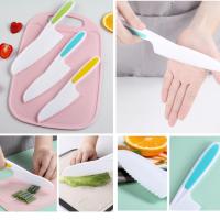 ราคา มีดทำอาหารสำหรับเด็ก มีดพลาสติกสำหรับเด็ก (มีดขาว) (4085000453)