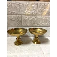 ราคา พานทองเหลือง ขอบหยัก (พานจีบ) (23986749378)