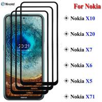 ราคา สําหรับ Nokia X20 X10 Full Glued กระจกนิรภัยป้องกันฟิล์มบน Nokia X71 X7 X6 X5 XR20 Full Coverage 9H แก้ว (21484616713)