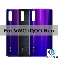 ราคา 6.38 นิ้วสําหรับ Vivo IQOO Neo 855 ฝาหลังแบตเตอรี่ประตูกรณีด้านหลังชิ้นส่วนกระจกสําหรับ vivo iqoo neo V1914A แบตเตอรี่ (43615759209)
