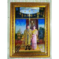 ราคา ภาพรัชกาลที่10พร้อมราชินี ใส่กรอบทองอย่างดี ขนาดภาพไม่รวมกรอบ10×15นิ้ว (8614177853)