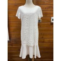 ราคา BOUTON เดรสลูกไม้ สีขาว ไซส์ L (7177020897)