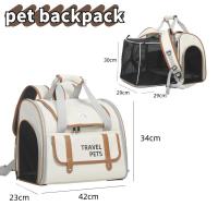 ราคา กระเป๋าแมวกระเป๋าเป้สะพายหลังขยายไหล่สัตว์เลี้ยงแบบพกพาสุนัขความจุขนาดใหญ่ ​​กระเป๋าหิ้ว กระเป๋าถือแมวป้องกันความเครียด (43619873380)