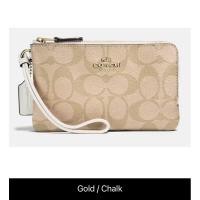 ราคา กระเป๋าสตางค์คล้องมือไซส์ s มี 2 ซิป coach (29527447640)