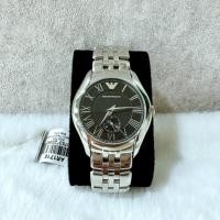 ราคา นาฬิกา Emporio Armani AR1710 หนัาปัดสีดำ ทรงกลม สายสีเงิน (41261109784)