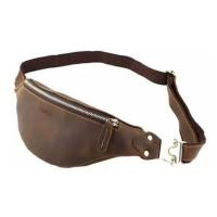 ราคา กระเป๋าคาดอกผู้ชาย กระเป๋าคาดเอว หนังแท้ (นูบัค) เท่ห์ๆที่ใครก้ออยากได้ โทนสีน้ำตาลเข้ม รุ่น GM019-2 (5517999465)