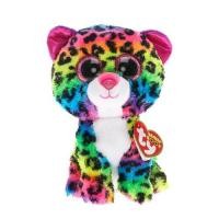 ราคา Ty Beanie boos, ตุ๊กตาแบรนด์ Ty ของแท้ ตุ๊กตาเสือดาวหลากสี ตุ๊กตาตาโต Dotty Leopard (8964219747)