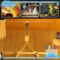 ราคา Abdeensince กระดานวาดภาพสําหรับเด็ก, LED พร้อมขายึดกระดานโน้ตข้อความอะคริลิค, กระดานลบแห้ง กระดานบันทึกลบได้พร้อมสี (27974669789)