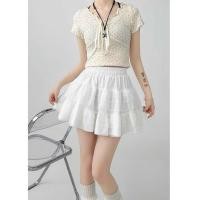 ราคา กระโปรงเอวยางยืดลูกไม้ (27677695096)