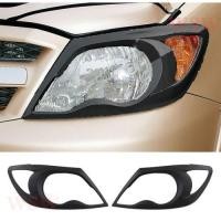 ราคา (1คู่) ครอบไฟหน้า โตโยต้า วีโก้ ปี 2005 - 2011 รุ่นเก่า สีดำด้าน TOYOTA HILUX SR5 MK6 VIGO ครอบไฟหน้ารถ ของแต่งวีโก้ (7279203755)