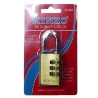 ราคา กุญแจทองเหลืองใส่รหัส 28 mm (สีทอง) (272075962)