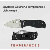 ราคา มีดพับ Spyderco Temperance3, C69PBK3. (26466358494)