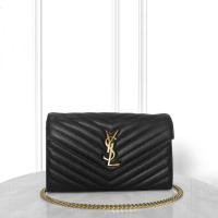 ราคา สินค้าแท้มือสอง กระเป๋าโซ่ Yves Saint Laurent กระเป๋าสะพายข้างสำหรับผู้หญิง กระเป๋าผู้หญิงสายโซ่ทอง (27086556388)
