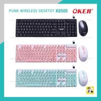 ราคา OKER K6500 Keyboard & Mouse Wireless ชุดคีย์บอร์ดพร้อมเมาส์ไร้สาย (25554187043)