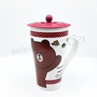 ราคา แก้ว Mug ทรงสูง 7-11 พร้อมฝาปิดซิลิโคน Sanrio x LINE Friends (23863540121)