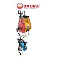 ราคา รอกสลิงมินิ ไร้แปรงถ่าน แบบพกพา ใช้ไฟฟ้า BRUSHLESS PORTABLE ELECTRIC MINI WINCH ยี่ห้อOKURA รุ่นE-OK-360BSH (29026046422)