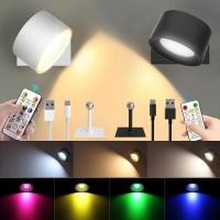 ราคา 3-in-1 โคมไฟติดผนัง LED ชาร์จ USB ควบคุมแบบสัมผัส โคมไฟติดผนังไร้สาย โคมไฟอ่านหนังสือ ห้องนอน (22470926835)