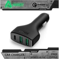 ราคา ที่ชาร์จในรถ Aukey 3-Port USB Car Charger with Quick Charge 3.0 USB Type-C (QC 3.0 + QC 2.0) (CC-Y3) (1886110386)