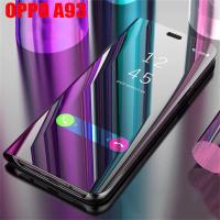ราคา OPPO A93 Case Clear View Mirror Leather Phone Case OPPO A93 A 93 OPPOA93 Flip Cover Stand Casing (27563895336)