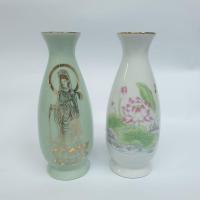 ราคา แจกันกระเบื้อง แจกันดอกไม้ แจกันไหว้พระ (ราคาต่อคู่) (11338390593)