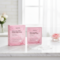 ราคา มาสก์หน้าคอลลาเจน Viareline ช่วยเพิ่มประกายผิวและกระชับสีผิว (26592821169)