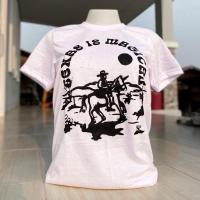 ราคา เสื้อวินเทจ เสื้อยืดวินเทจผ้าบาง50/50 คอฟิตไม่มีตะเข็บข้าง ลายม้า (25423993657)