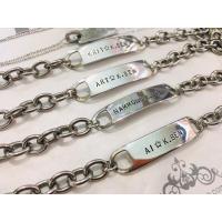 ราคา สร้อยข้อมือคู่รักสลักชื่อฟรี เส้นละ100.- งานสแตนเลสแท้ไม่ลอกไม่ดำของขวัญวันครบรอบ#วันเกิด#เครื่องประดับสลักชื่อ#ความรัก (21543726093)