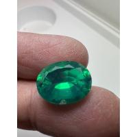 ราคา Lab made stone-Green Oval 10x14 (6.90cts) รูปไข่(พลอยสั่งเคราะเนื้อแข็ง) พลอย columbiaโคลัมเบีย (19714379017)