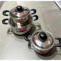 ราคา **หม้อชุดสุดคุ้ม***หม้อสแตนเลส Zebra หม้อหุงต้ม Trio Cook สแตนเลส ตราหัวม้าลาย หม้อชุด 6 ชิ้น (43261881887)