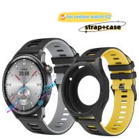 ราคา Realme watch S2 strap สายซิลิโคน Realme watch S2 สายนาฬิกาอัจฉริยะ สายรัดข้อมือกีฬา Realme watch S2 case ปกป้องหน้าจอ (27714505164)