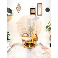 ราคา เก้าอี้หวายนวมหมุนได้ ปรับได้ 3 ระดับ เฟอร์นิเจอร์ไม้หวาย ญี่ปุ่นมือสอง (28092769636)