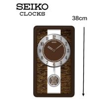 ราคา SEIKO นาฬิกาแขวนผนังลูกตุ้มไม้ทรงสี่เหลี่ยมควอตซ์ QXC245(QXC245B) (42567910030)