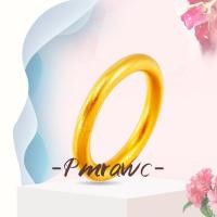 ราคา Pmrwc | แหวนทอง 24K สําหรับคู่ Au999 Frosted แหวนปิด FS389 (41716626069)