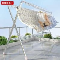 ราคา ครัวเรือนอบแห้งชั้นวางระเบียงที่เรียบง่ายท่อเหล็กตั้งพื้นไม้แขวนเสื้อพับเก็บได้ไม้แขวนเสื้อกลางแจ้งเสื้อผ้าก้านชุบสังกะสี ใช่ (54051579602)