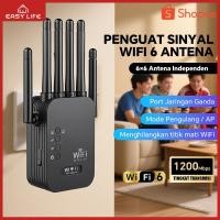 ราคา Easylife Wi-Fi 1200 Mb/s Range Successor พร้อมเสาอากาศ 6 เสาสําหรับการส่งสัญญาณระยะไกล (42774403197)