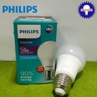 ราคา PHILIPS หลอด ESSENTIAL LED BULB 5W E27 เดย์ไลท์/วอมไวท์ (23467294549)