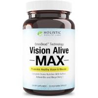 ราคา Holistic Health Labs Vision Alive Max พร้อมส่วนผสมจากธรรมชาติ 8 ส่วนผสม Lutemax® 2020, บิลเบอร์รี่, บลูเบอร์รี่, c3g จากบ่มดํา, มากีเบอร์รี่, Saffron, และ Astaxanthin (30 Count (Pa (48351564465)