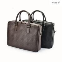 ราคา 02-367 laptop bag intrecciato กระเป๋าเอกสารสานหนังแท้ กระเป๋าผู้ชายสานหนังแท้ กระเป๋าใส่คอมสานหนังแท้ แบรนด์ klaas (983184104)