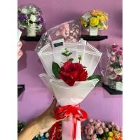 ราคา ช่อกุหลาบเดี่ยว ดอกบาน หน้าตูม ช่อดอกไม้รับปริญญา แสดงความยินดีในโอกาสพิเศษ (25285132793)