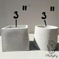 ราคา กระถางต้นไม้ กระถางปูน แคคตัส กระบองเพชร ไลทอป ขนาด 3 นิ้ว (11707773679)