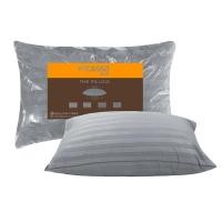 ราคา Picasso หมอนหนุนใยสังเคราะห์ รุ่น Smile ลายริ้ว สีเทา / ผ้าไมโครซาติน ขนาด19x29 นิ้ว (18786669103)