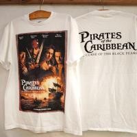 ราคา เสื้อยืดภาพยนตร์PIRATES of the CARIBBEAN ป้ายEM ผ้าฟอกขาว สกรีนจมหน้า-หลัง (42175779847)