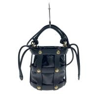 ราคา Salvatore Ferragamo Handbag Lamb Calf Cage Bag 2 Way Shoulder Cowhide BLK au-21 1466 Direct from Ja (29627764222)
